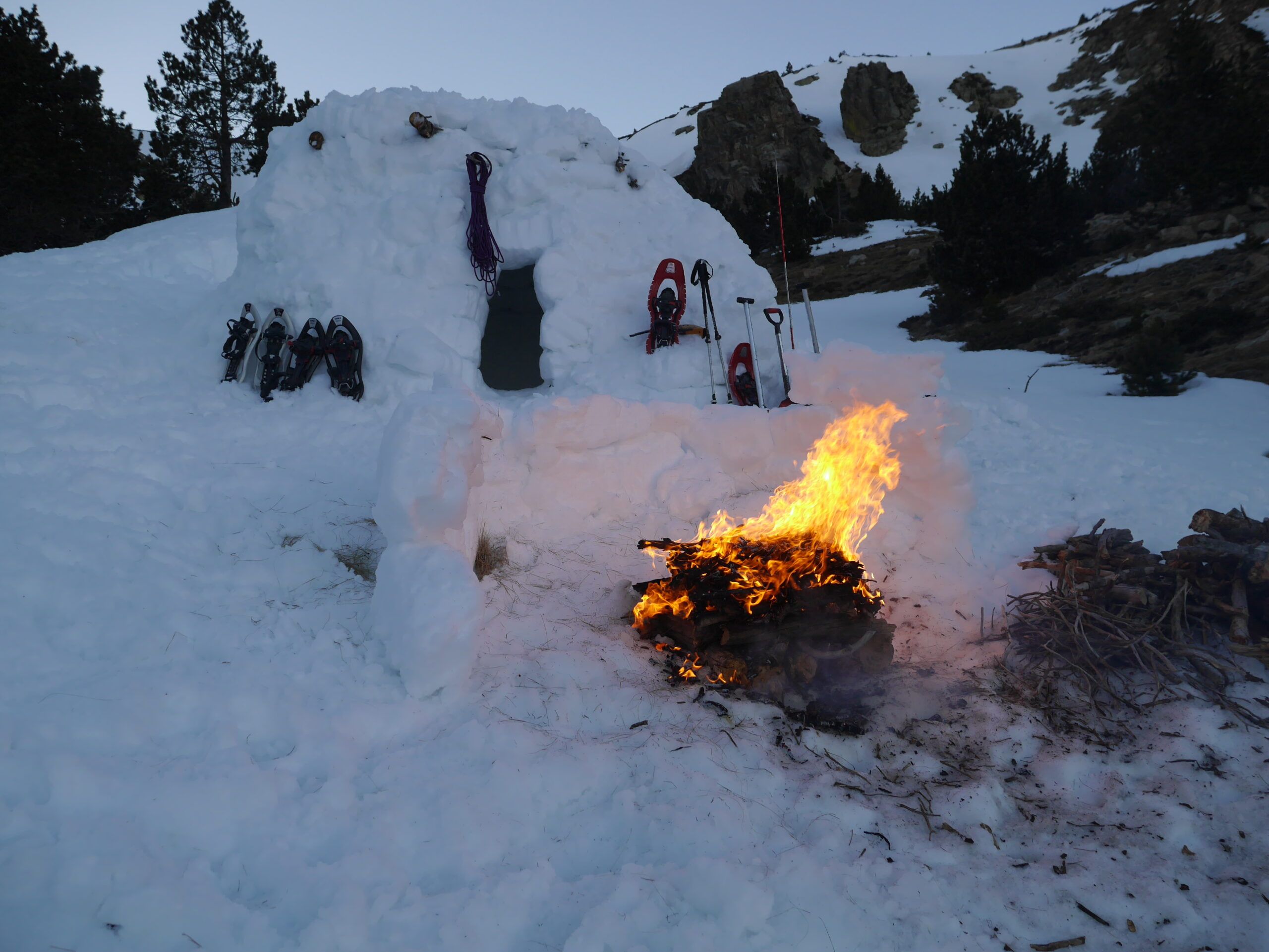 formation hiver survie bivouac