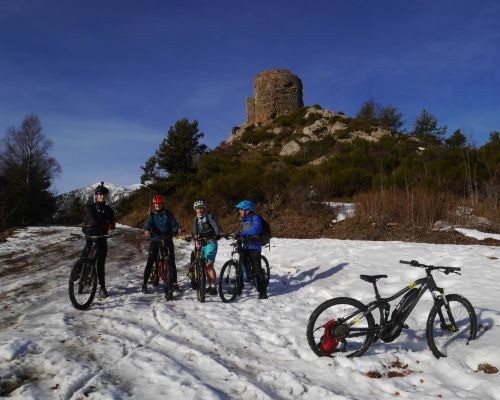 rando VTT sur neige